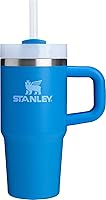 Vista 293 de STANLEY Quencher H2.0 Vaso Térmico con asa y pajilla, 64 onzas, tapa Flowstate de 3 posiciones, gran capacidad para viajes y deportes, vaso de acero