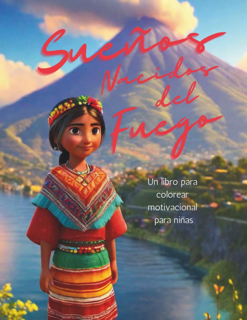 Sueños Nacidos del Fuego: Un Libro para Colorear Motivacional para Niñas