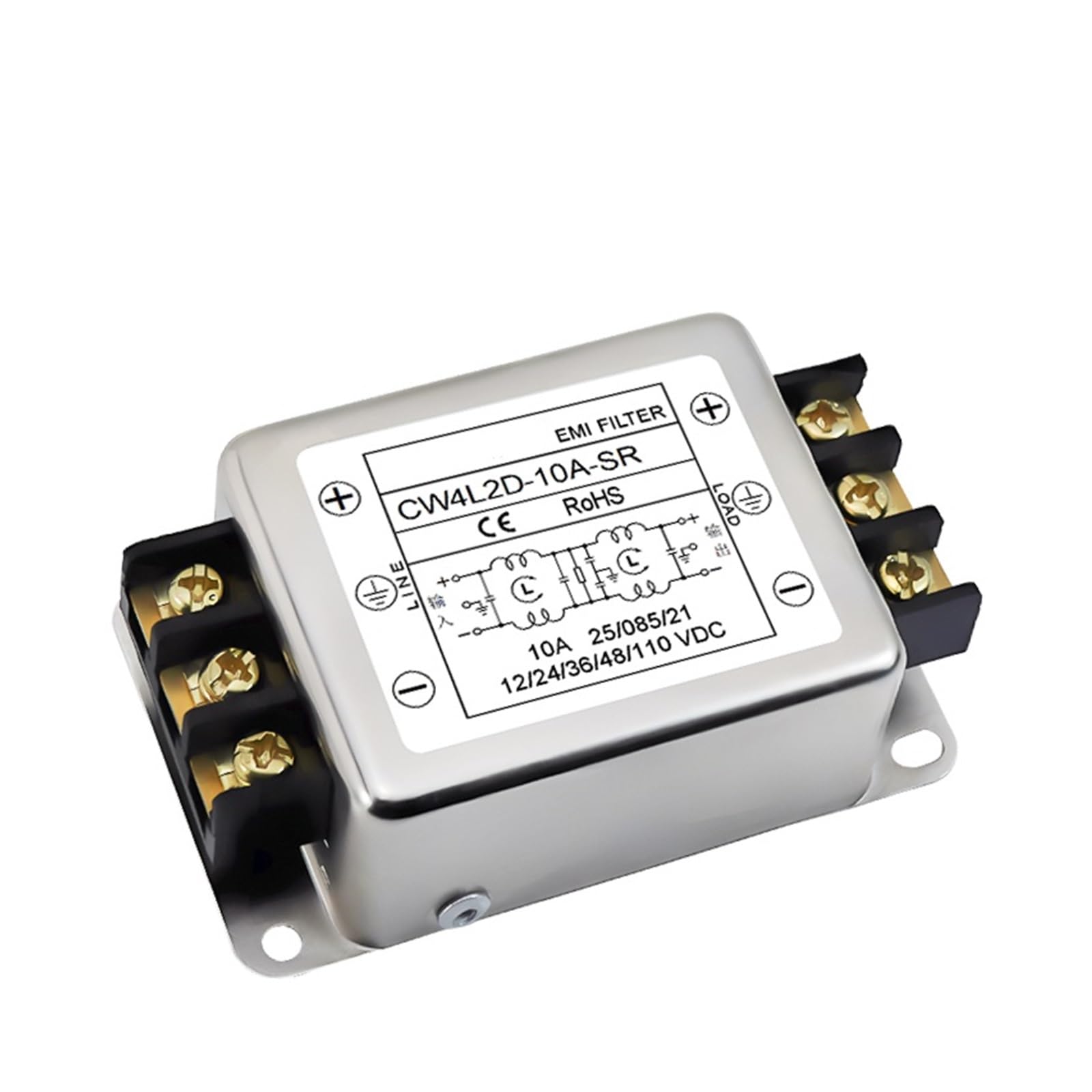 Amazon.co.jp: Emiフィルター DC DC12 V24 V48 100V 10A 20A 30A