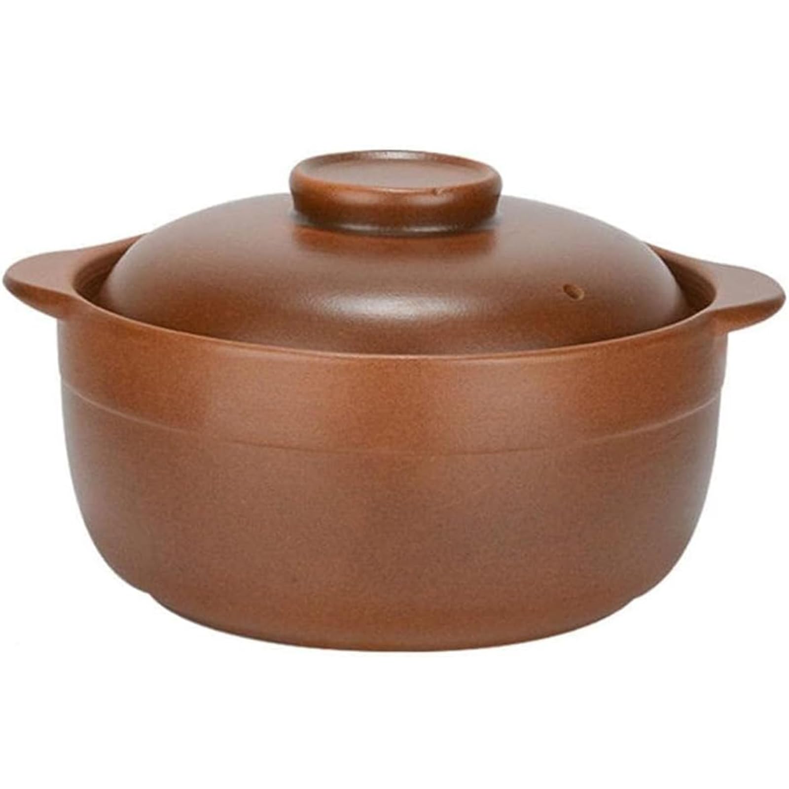 Großer Terrakotta-Kasserolle mit Deckel, Keramik-Ton-Kochgefäß für offenes Feuer, langsames Schmoren und Backen, traditionelle Steingut-Schale für Zuhause, Küche, Mahlzeiten