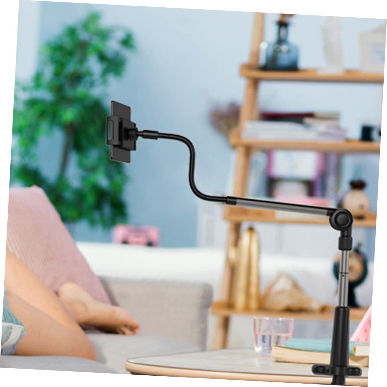 SHINEOFI Support De Téléphone Suspendu à De Cygne pour Streaming Bureau Et Lit avec Ajustement Vertical Et Horizontal