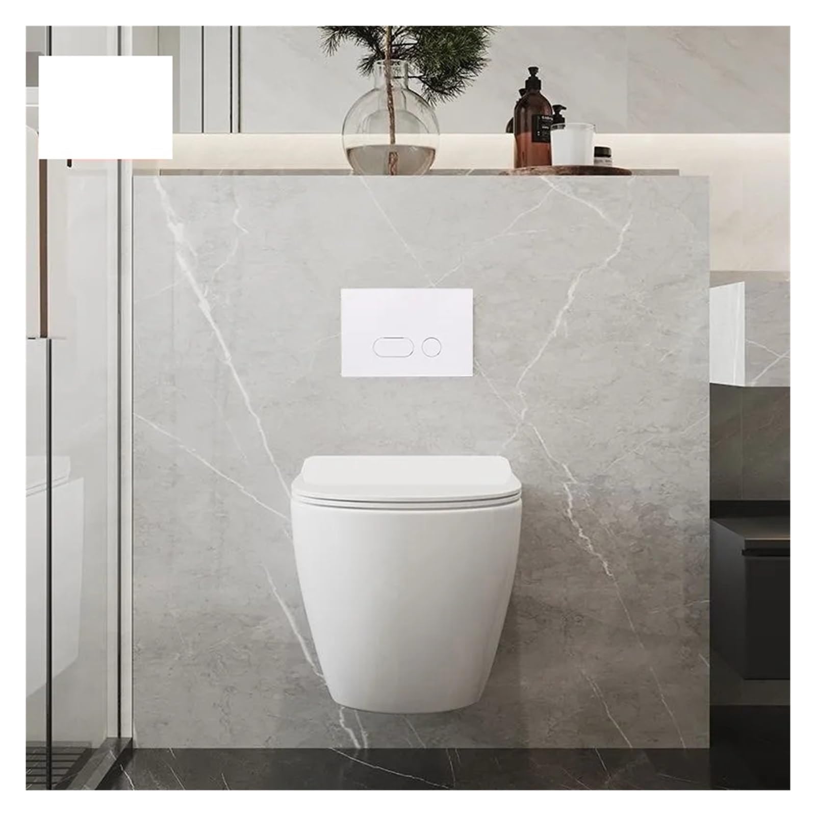 Compatible For Geberit, Doble Pulsador | Cisterna empotrada, inodoro de pared, UP300 UP320 UP180, doble botón