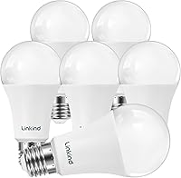 Vista 16 de Linkind - Bombillas LED A19 regulables, equivalente a 60 W, eficiente energéticamente 9 W, luz blanca cálida de 3000 Kelvin, 800 lúmenes, base