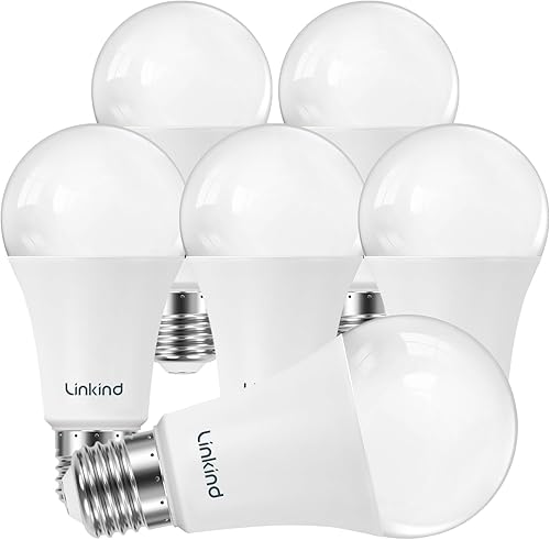 Linkind - Bombillas LED A19 atenuables, equivalente a 100 W, luz blanca suave de 2,700 K, 15.5 W, 1,600 lúmenes, 120 V, base estándar E26,