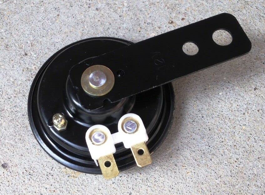 Replacement for Horn Mini But Loud 12 Volt 110db for Car Metal Disc Horn w/Metal Mounting Brkt