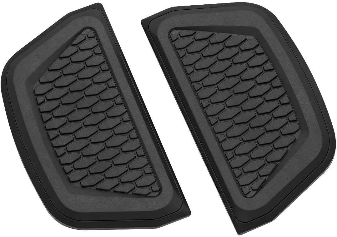 Kuryakyn Hex Passenger Board Inserts, Satin Black