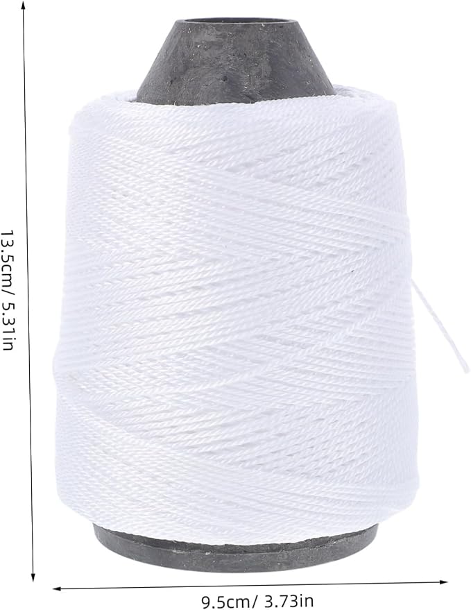 VANZACK 2 rollos de cuerda de nylon para construcción, jardinería y trabajos de albañilería, uso interior y exterior miniatura 3