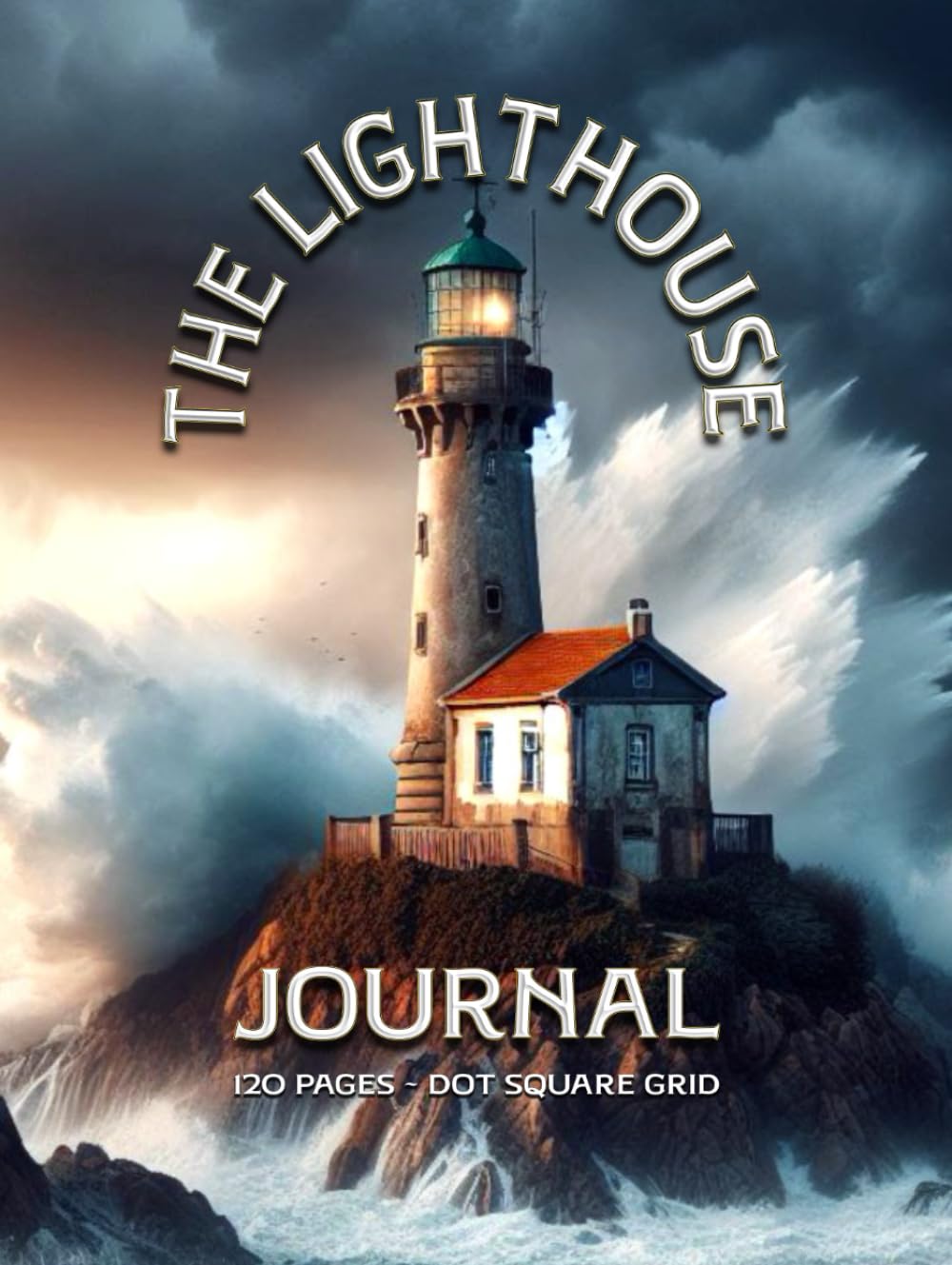 Carnet phare A4 quadrillé points 120 pages relié rigide pour notes