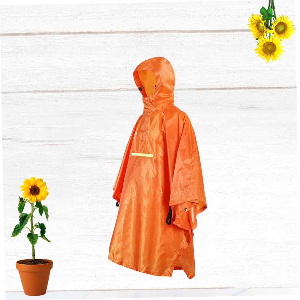 Holibanna Poncho Antipioggia Multifunzionale Per Ciclismo e Trekking Copertura Per Backpack Adatto Escursioni e Campeggio Arancione
