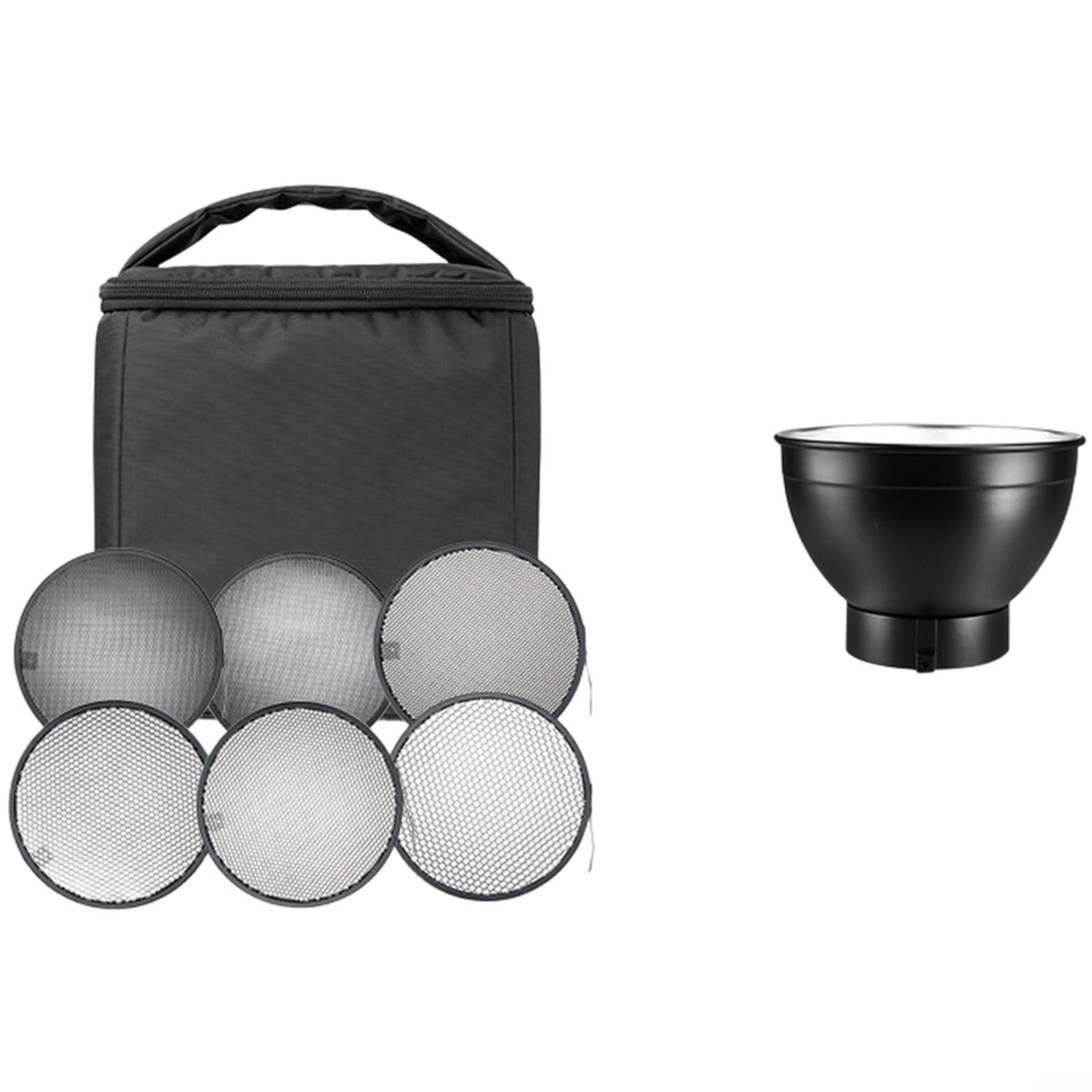 Per griglia a nido d'ape Set 6 Pack 17cm Lega di Alluminio per Softbox (Set