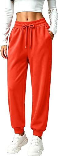 Corduroy Pants Women Basic Athletic Joggers with Pockets for Travel