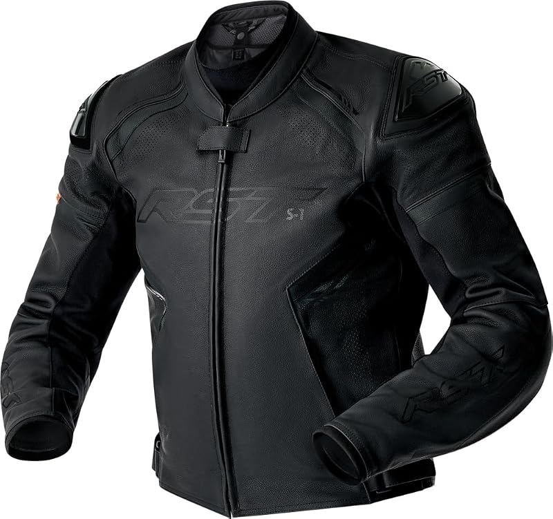 campera de motocicleta de CUERO RST S1 D3O – Construcción reforzada, armadura con certificación CE, uso en carretera/aventura