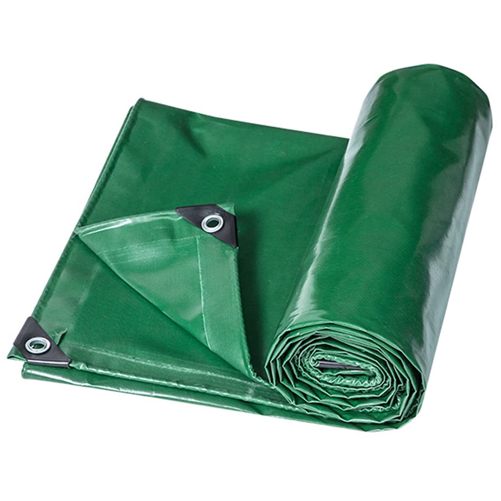 Telo di Copertura Impermeabile Verde, Telo di Copertura Resistente da 450 g/m², per roulotte, Campeggio, Tenda Antipioggia con Occhielli, Supporto Personalizzato (Dimensioni: 1x1 m)