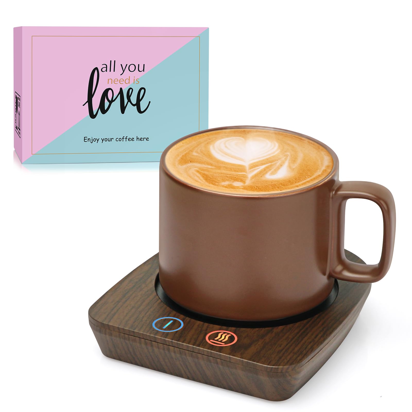 VOBAGA Coffee Mug Warmer & Mug Set