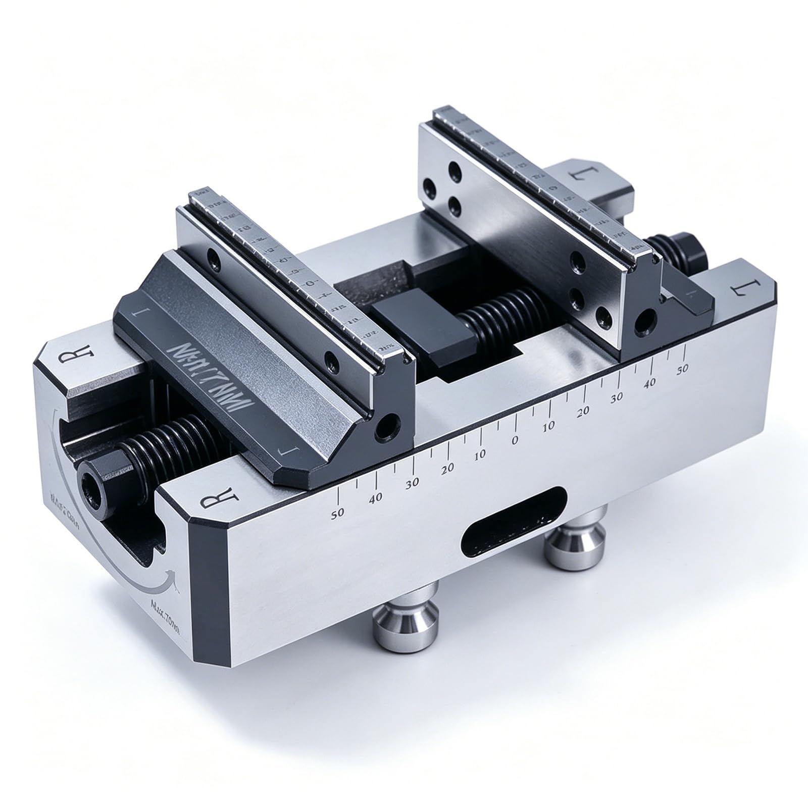 Yxzqloz Self Centering Vise For Cnc Machine, High Precision Self-Centering Vise,6 To 160 Mm Clamping Range, For Milling, Drilling, And Tapping Operat