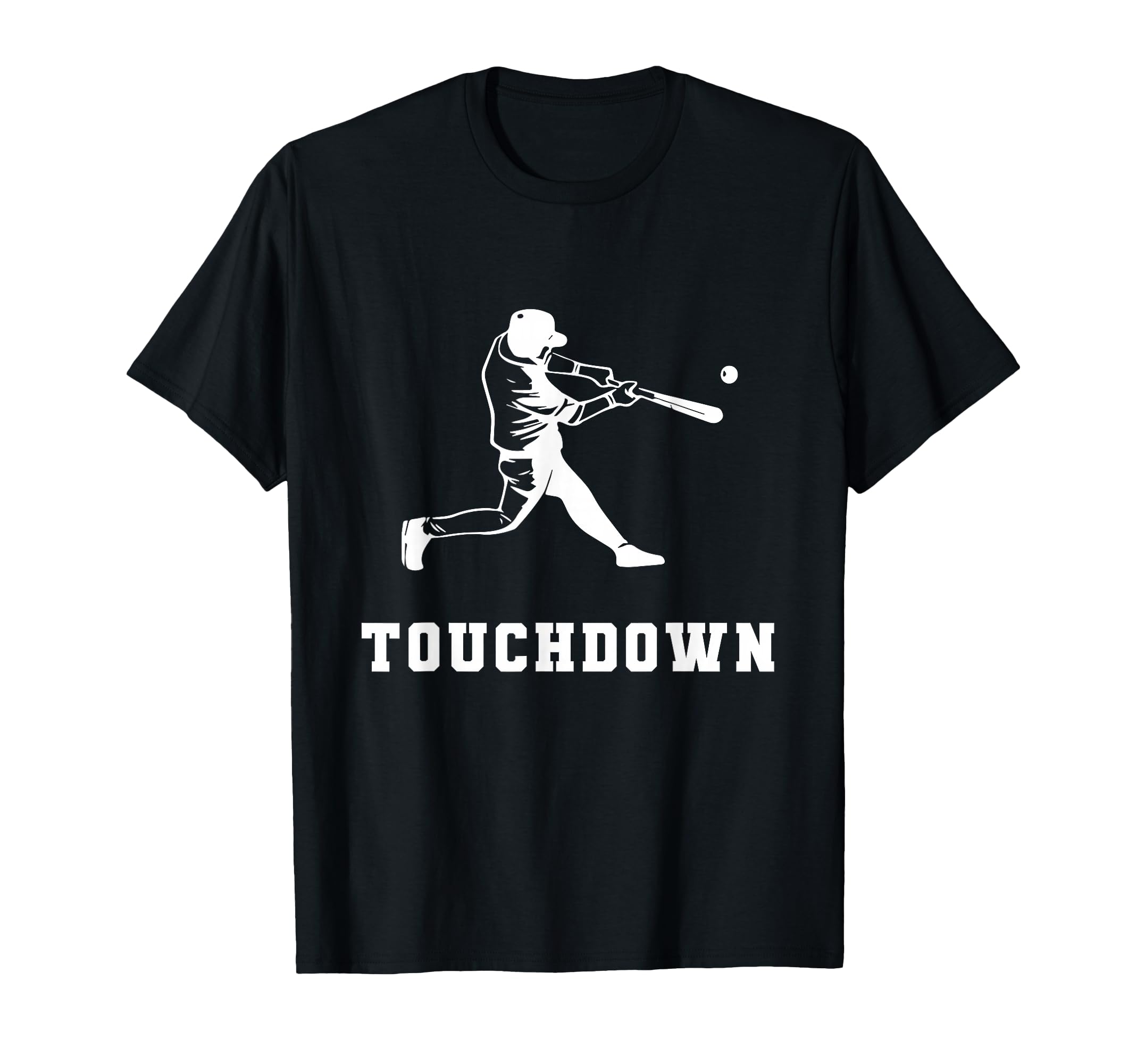 Touchdown Baseball Humor Funny Touchdown Baseball Mix-up T-Shirt