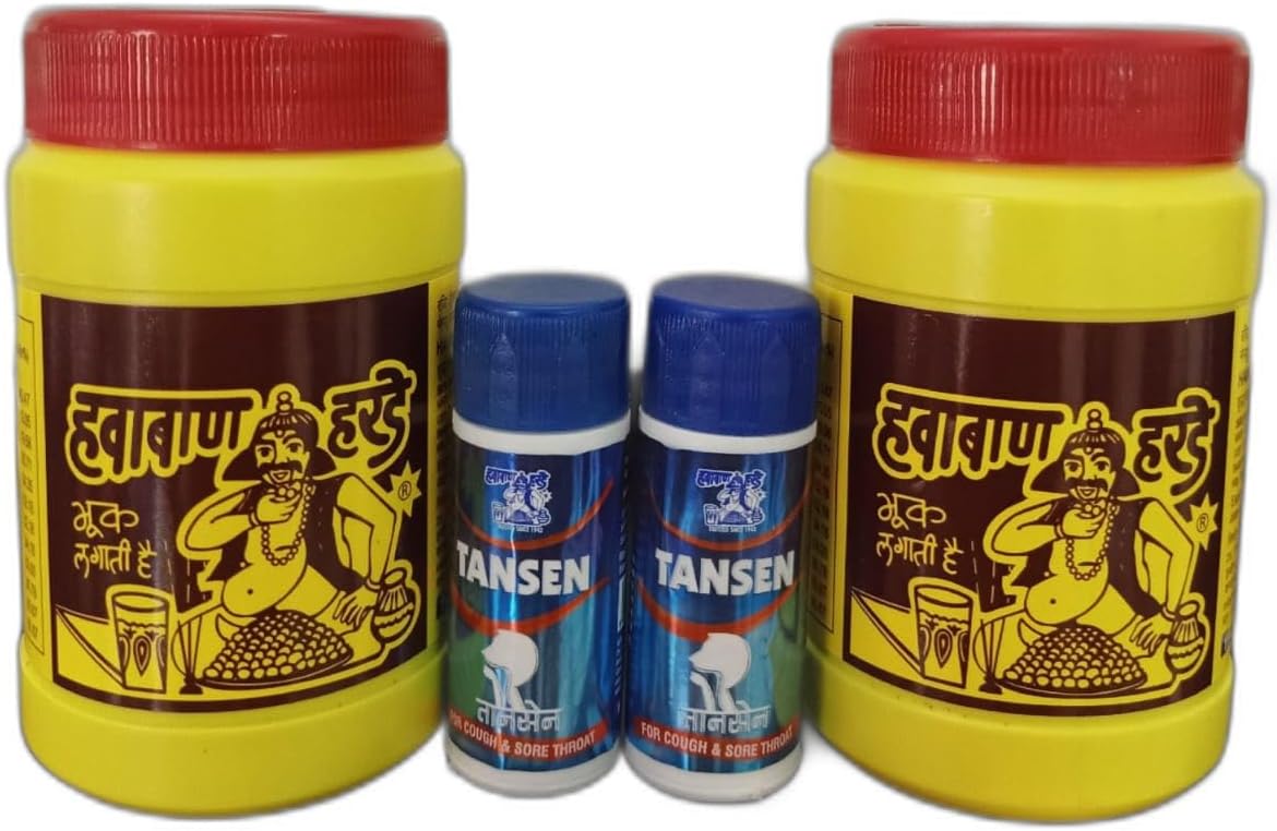 Hawaban Harde 90g x 2, Tansen 6g x 2 (Combo Pack of 4)