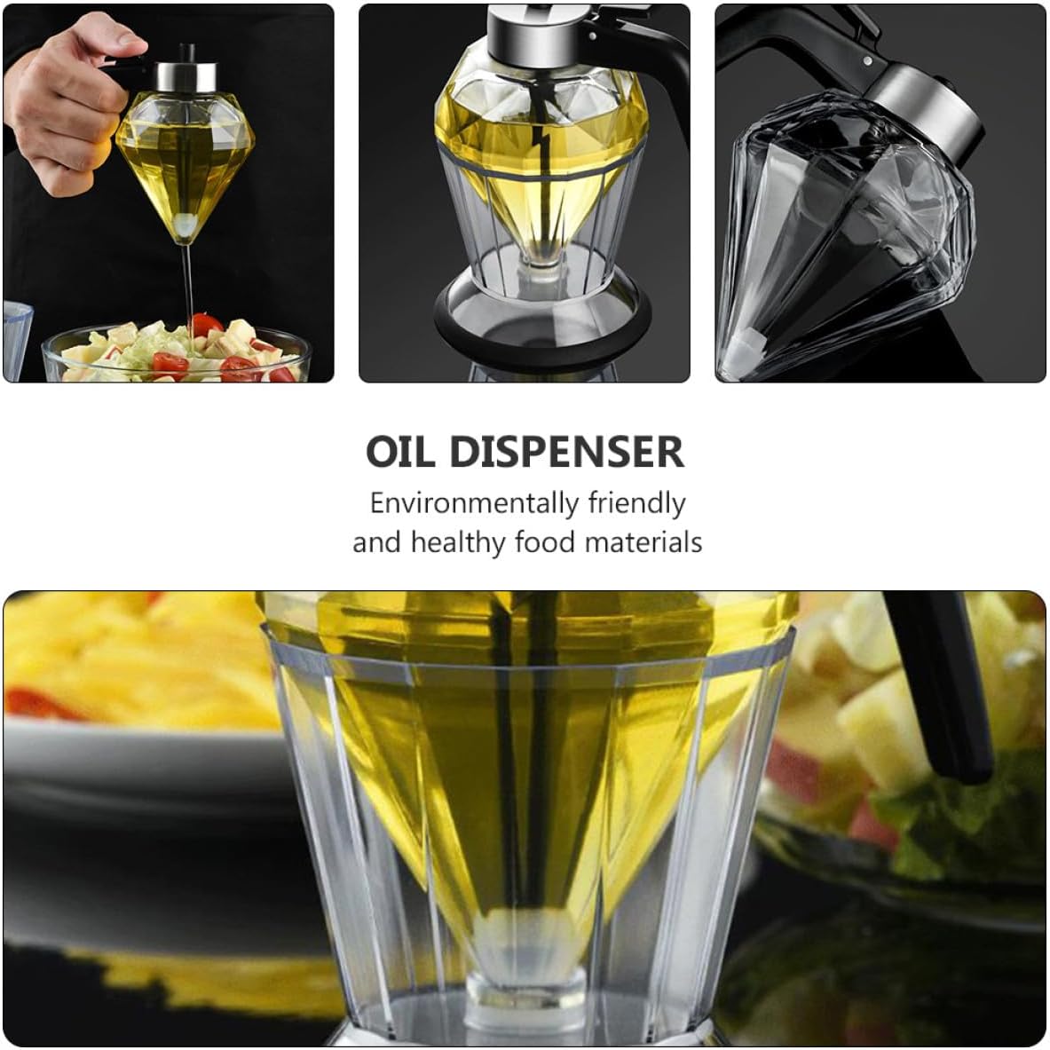 Mobestech Japanese Style 200ml Glass Oil Dispenser and Vinegar Bottle with Dustproof Design, Non-drip Spout Suitable for Home Kitchen Cooking and Sauce Dispensing