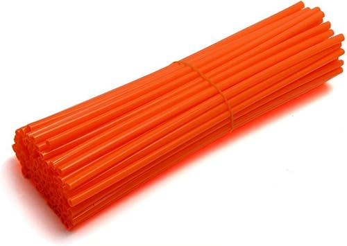 Miniatura 10 de 72 piezas universales de radios para motocicleta, motos de cross, cubierta protectora colorida, cubierta protectora de rueda para Yamaha Kawasaki