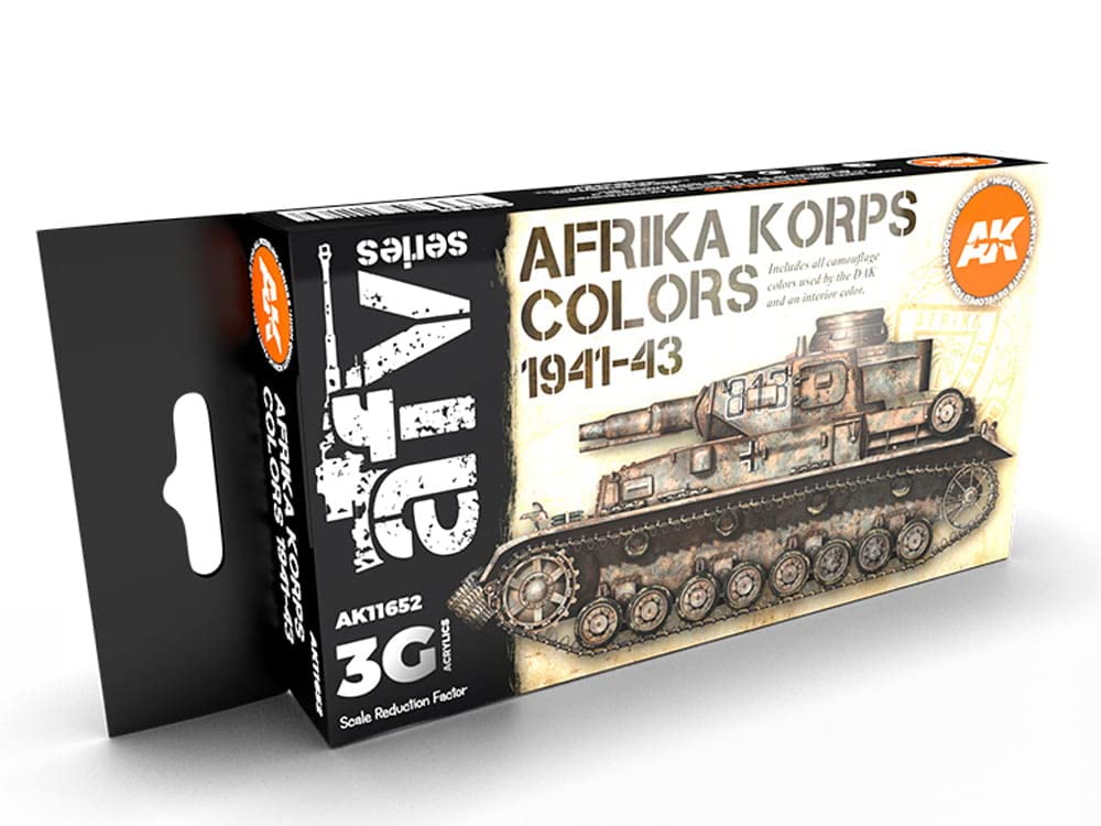 Ak Interactive Ak Acrylics 3Gen Avf Set Ak11652 Afrika Korps 3G (6X17ml)