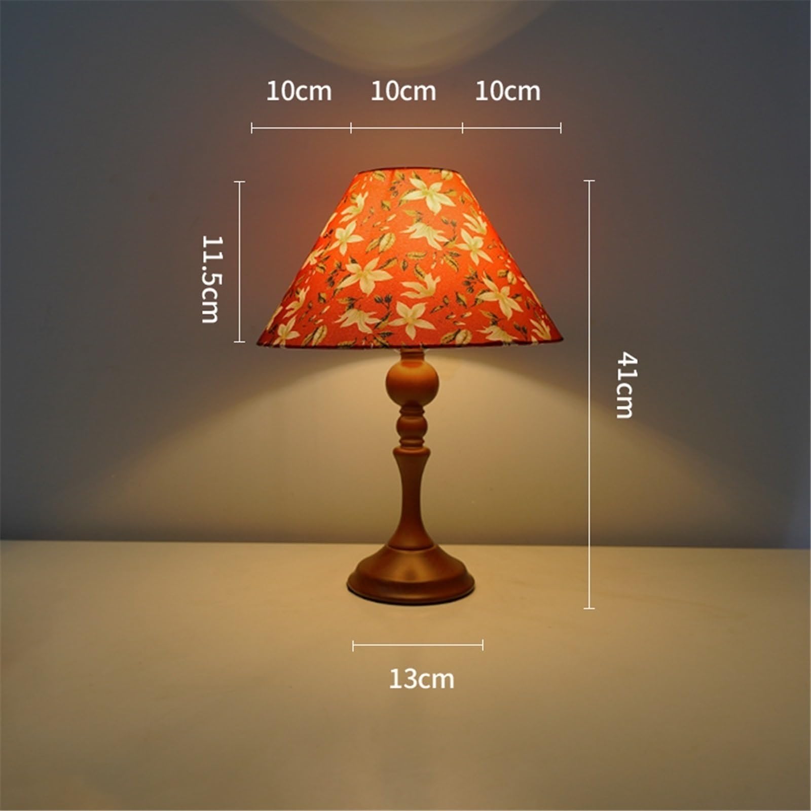 Lampa stołowa Lampa stołowa z drewna w stylu vintage do sypialni i na stoliki nocne