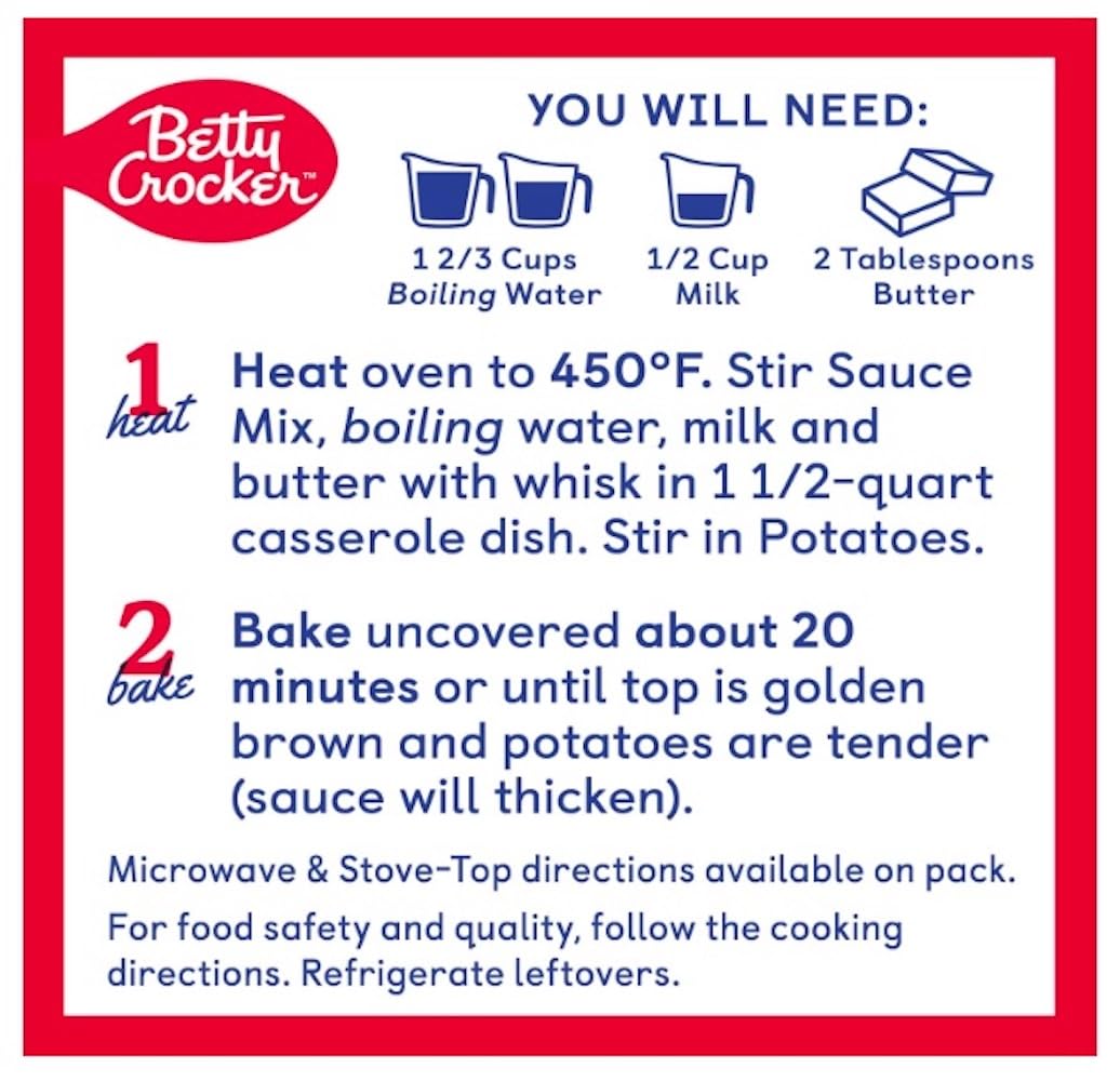 Betty Crocker Julienne Casserole Potatoes 4 oz (Pack of 10)