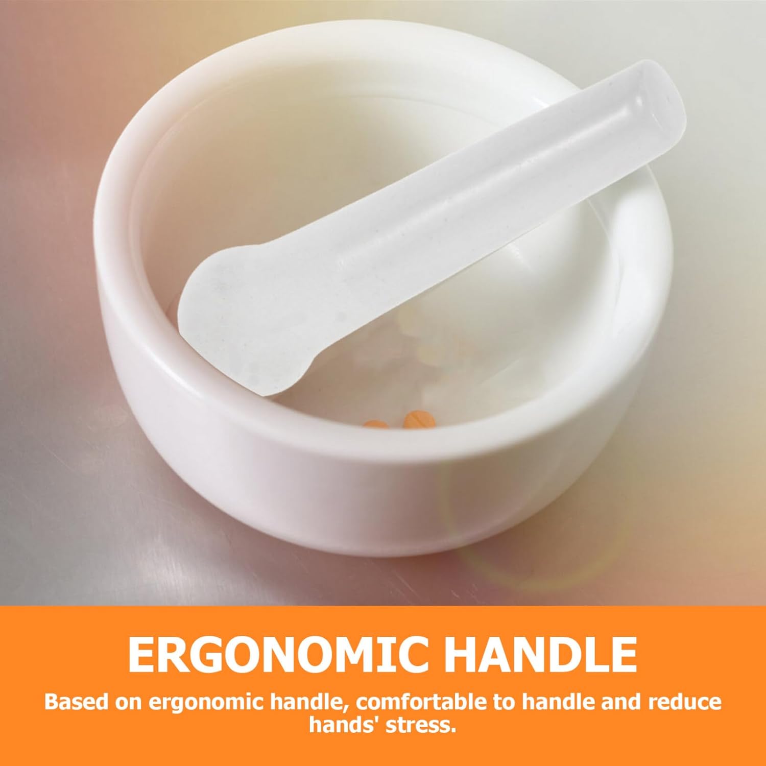 Ergonomic Garlic Ceramic Pestle Manual Grinding Stick Multi-use