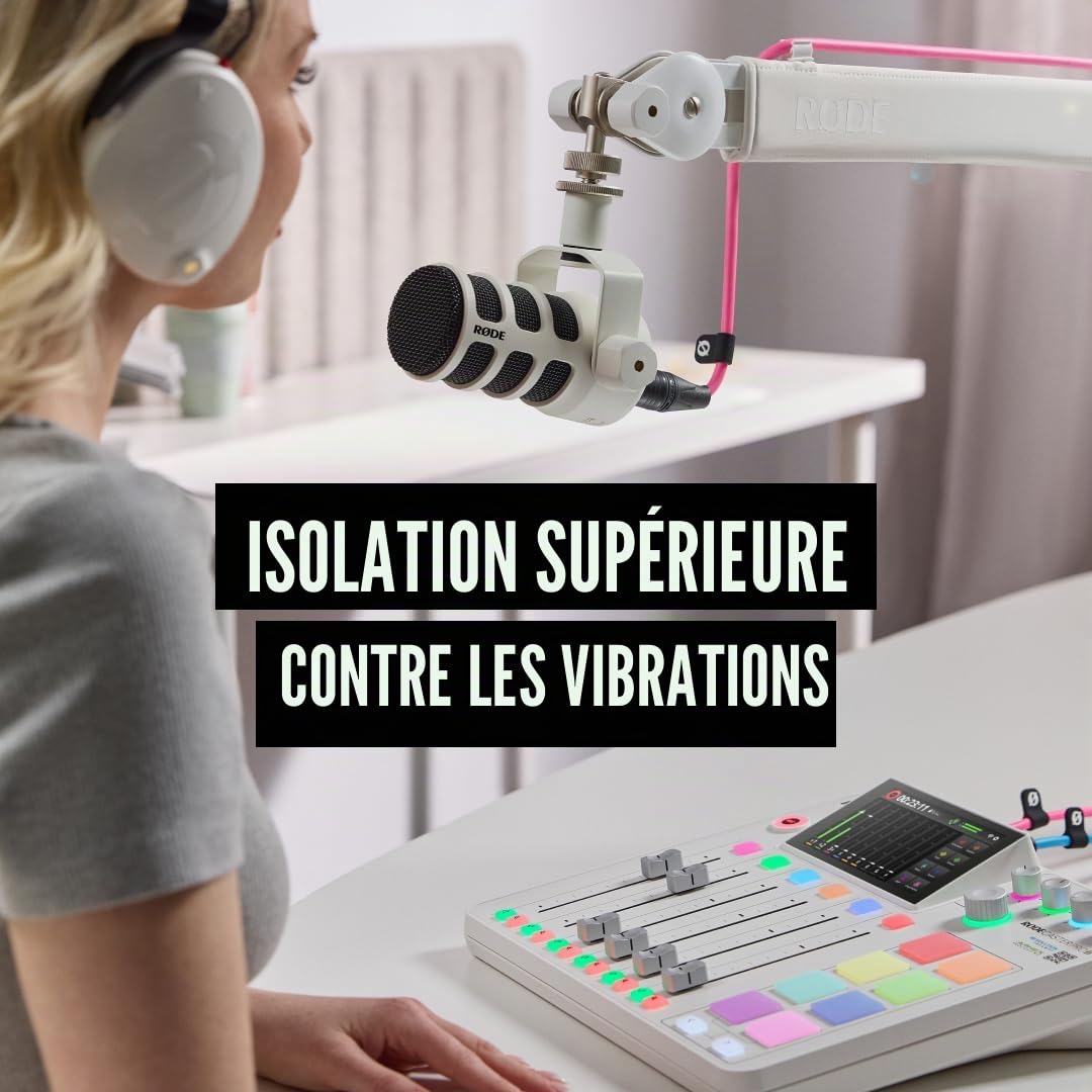 RØDE Microphones bras de studio professionnel premium PSA1+ (Rouge)