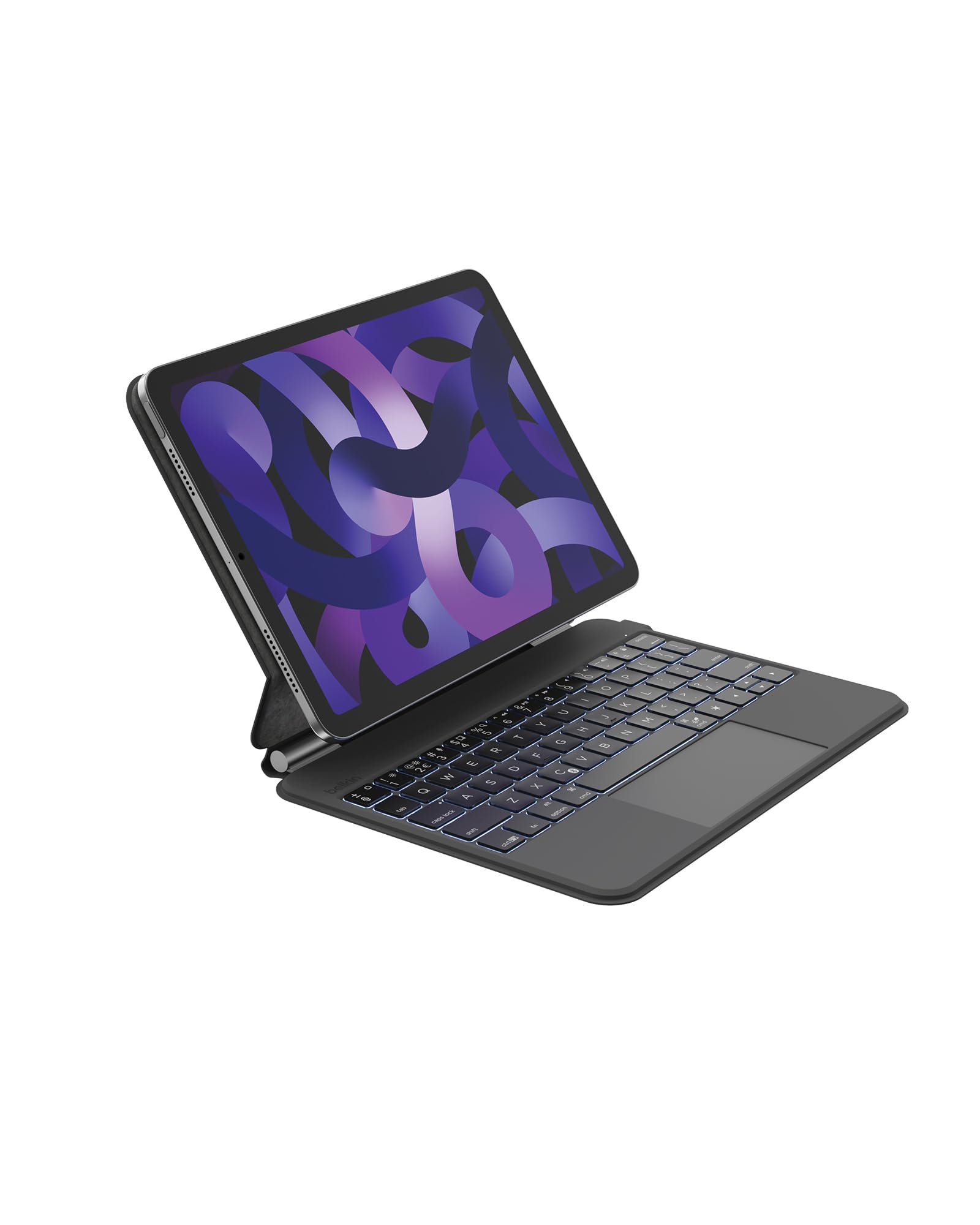 Belkin Pro iPad Case with Backlit Keyboard and Magnetic Stand, Multi-Touch Control, Magnetic Storage Apple Pencil, QWERTY, Multimedia Keys for iPad M4 Pro 11"