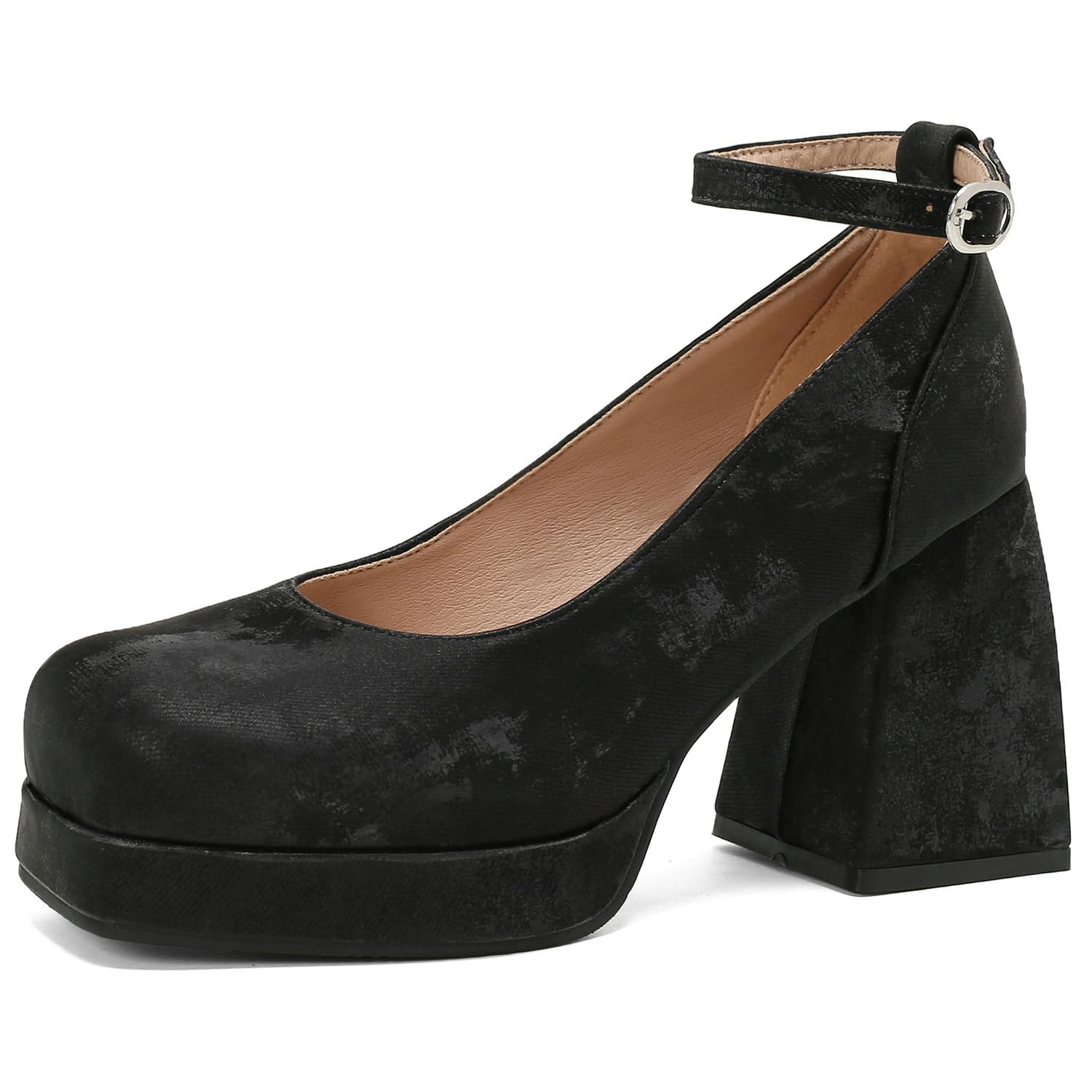 ☆25SS☆Chunky Heel Mary Jane/KIMHEKIM☆ Amazon.com | GooMaShoes Women's Square Toe Chunky High Heel