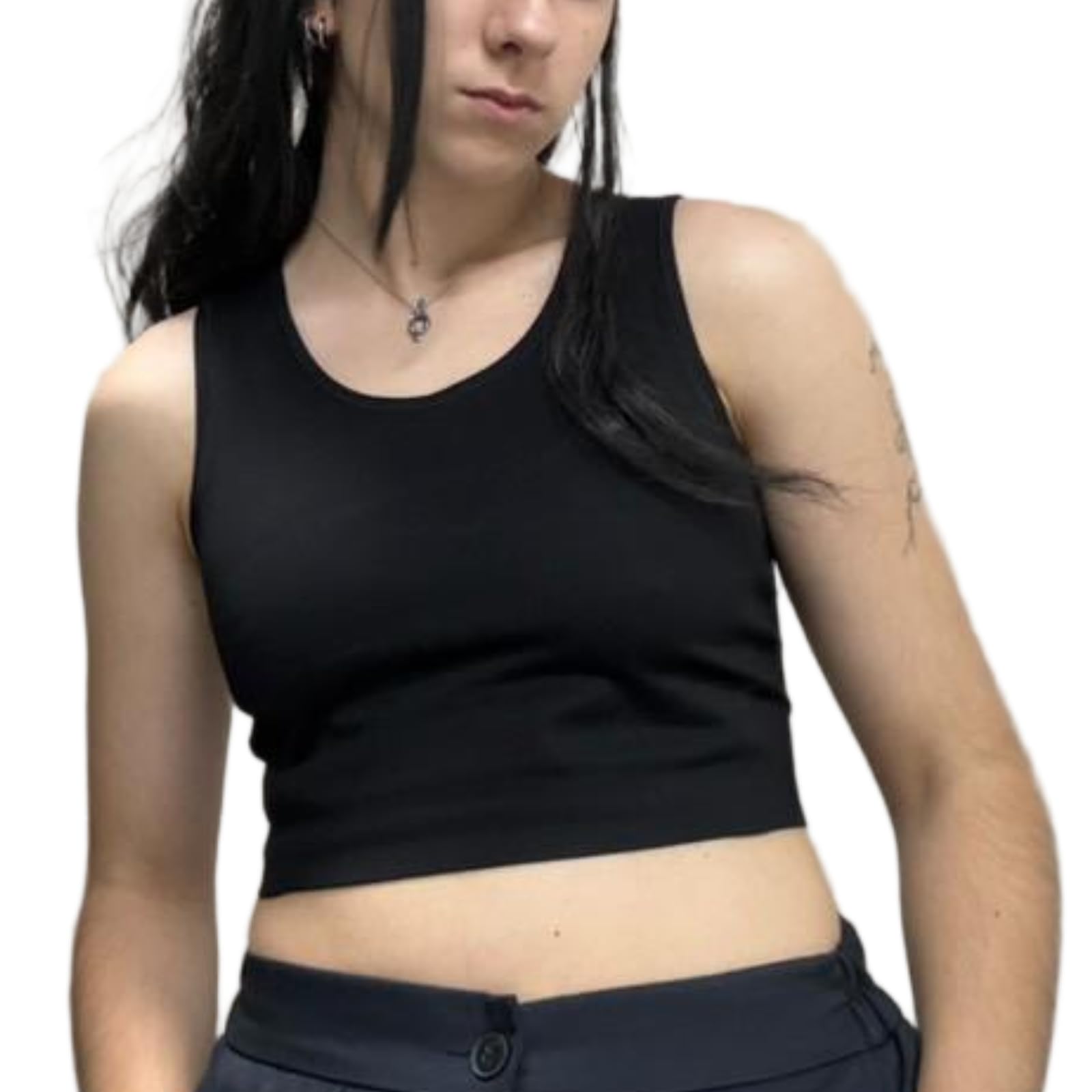 Wonababi Seamless Chest Binder for Transgender FTM, Flat Compression Bra