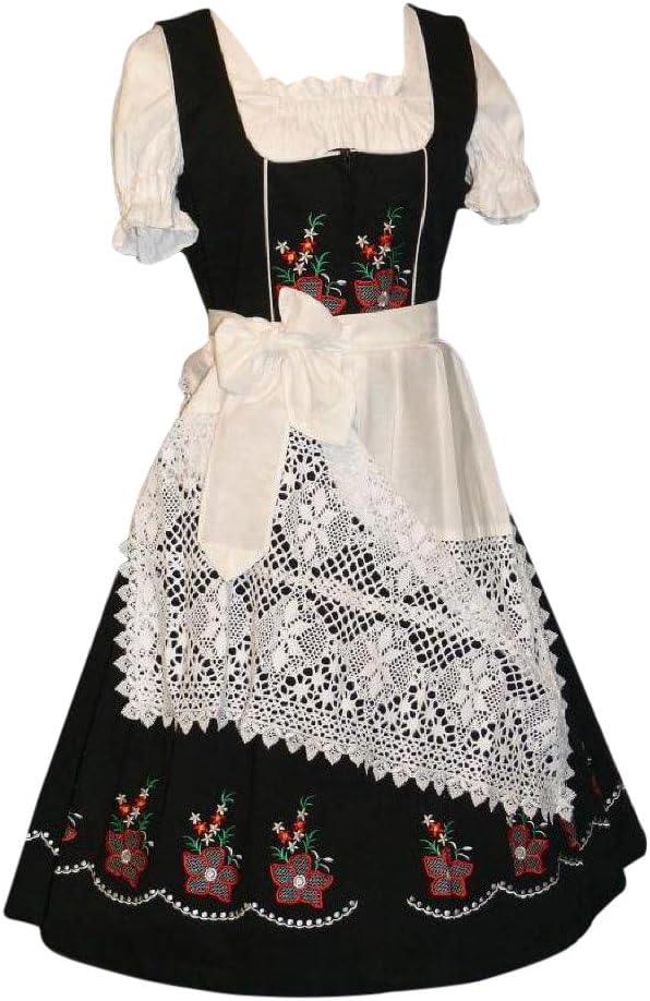 3-Piece Long German Wear Party Oktoberfest Waitress Dress