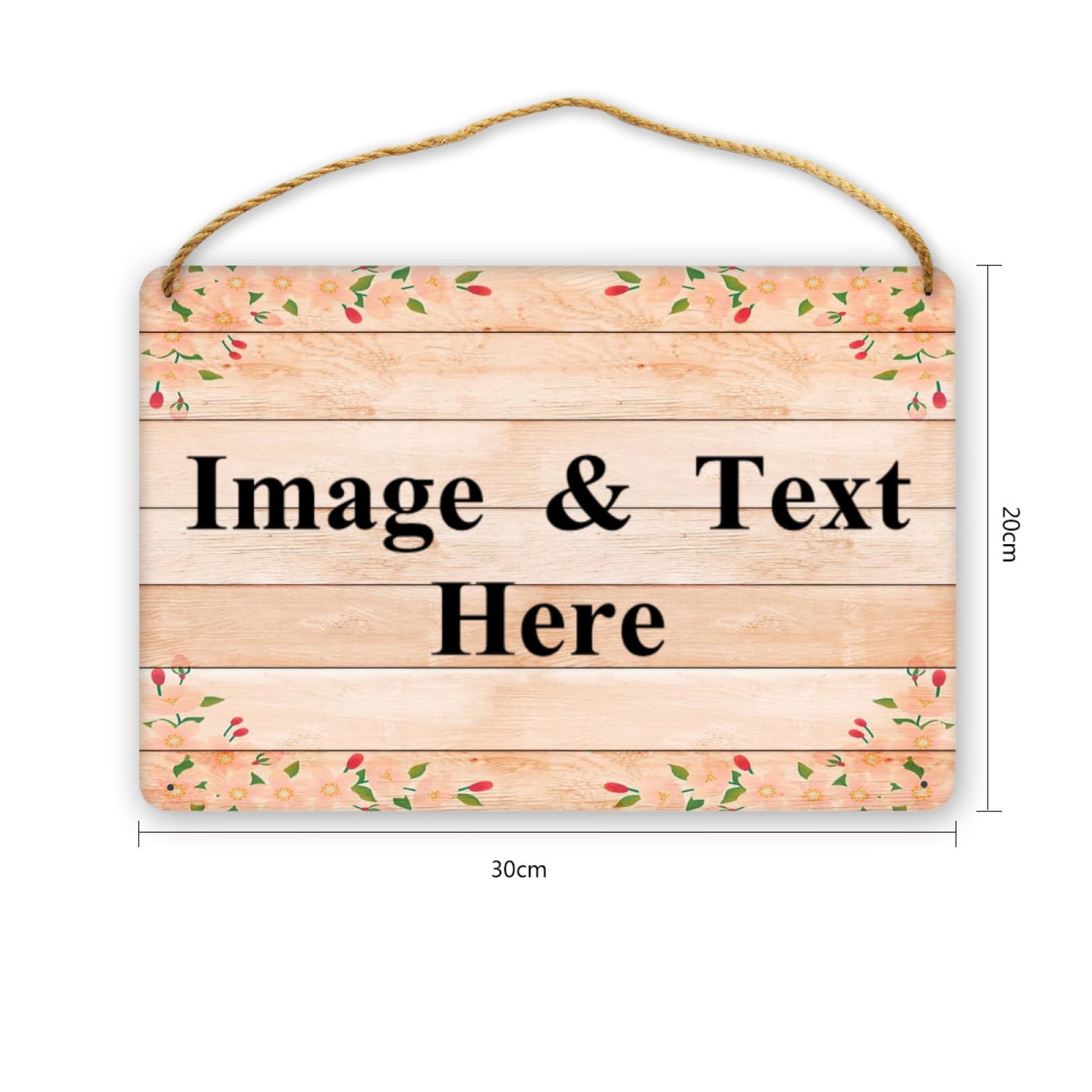 NLWQEKV Letrero de Madera Personalizado para Puerta, Placa Colgante para el Hogar, Jardín y Exterior de la Granja