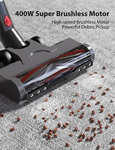 Maircle S3-Pro Cordless Vacuum Cleaner, 400W Powerful Wireless Stick Vacuum, 70Mins Ultra-Long Runtime, With Innovative Green Searchlight And Multi-Function Docking Station #TOP1
