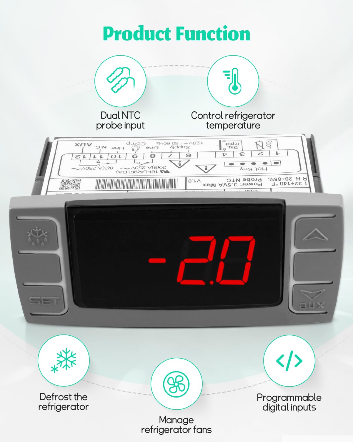Amazon.com: Fit for Dixell XR03CX-4N0F1 Temperature Controller
