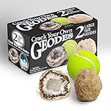 Crack 2 Large Geodes - Break Amazing Rocks and Discover Crystals! by Unknown