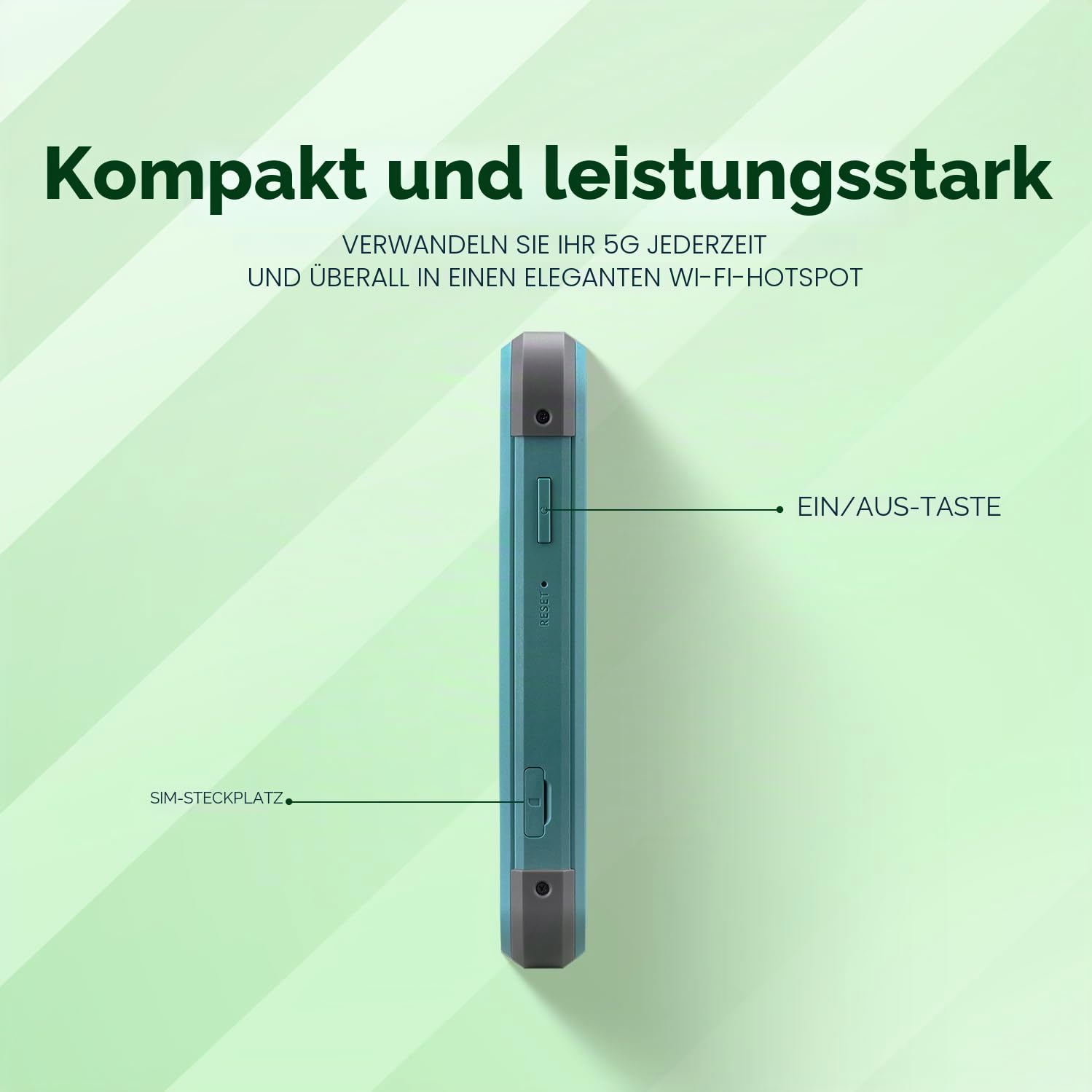 acer Connect M4 - Mobiler Hotspot - 5G LTE - Wi-Fi 5, Wi-Fi 6