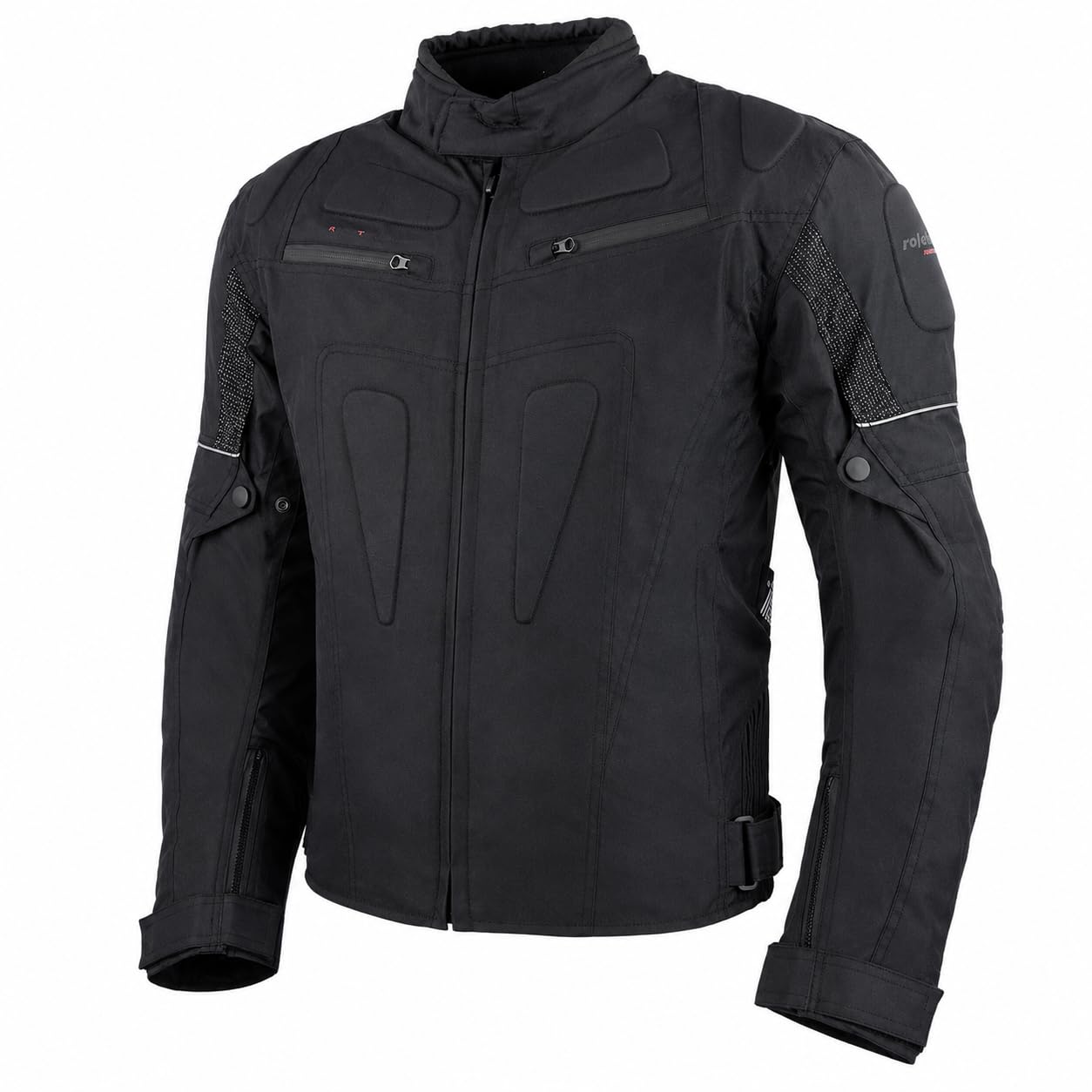 ROLEFF RACEWEAR Krótka kurtka motocyklowa z membraną przeciwdeszczową, protektorami CE i podszewką termiczną