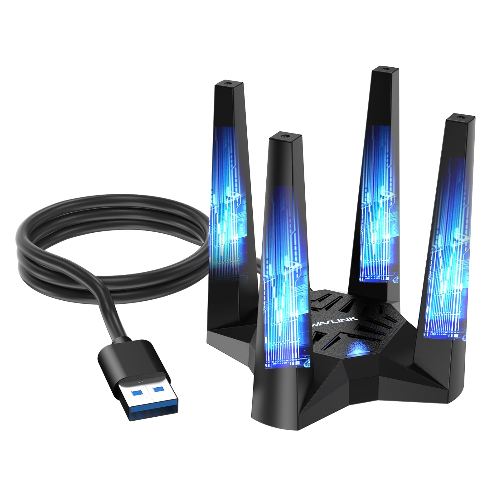 Amazon.com: WAVLINK AX5400 USB WiFi 6E Adapter, Tri-Band 6GHz/5GHz