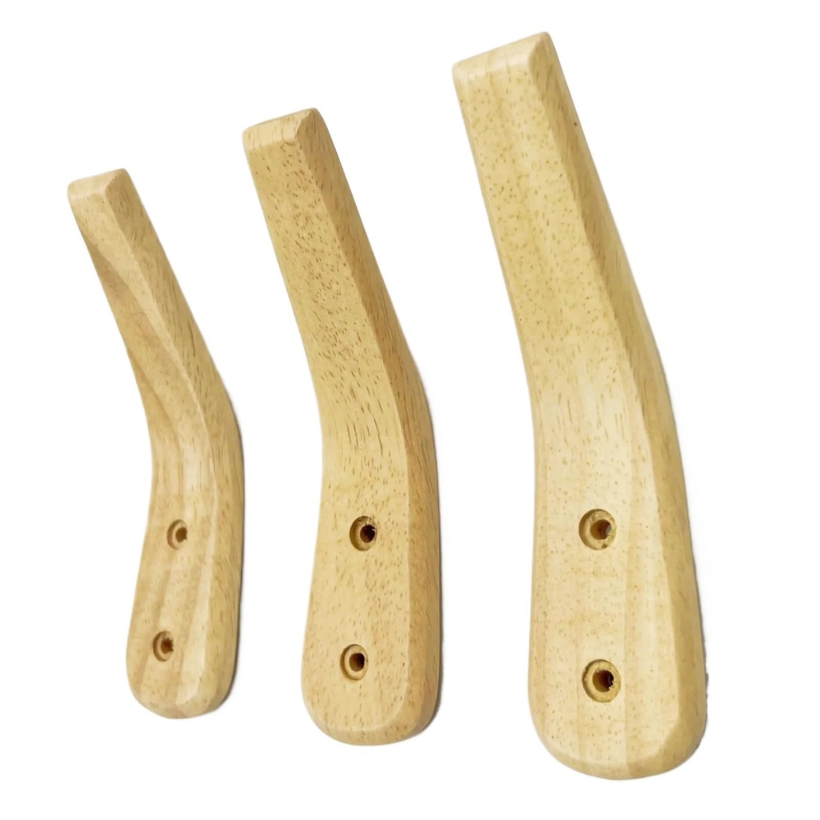 Ryqzhhy 3Pcs Ac Coat Hooks Multifunctional Wooden Wall Hook Rack Home Storage Hanger For Kitchen Bathroom(3Pcs Ac)