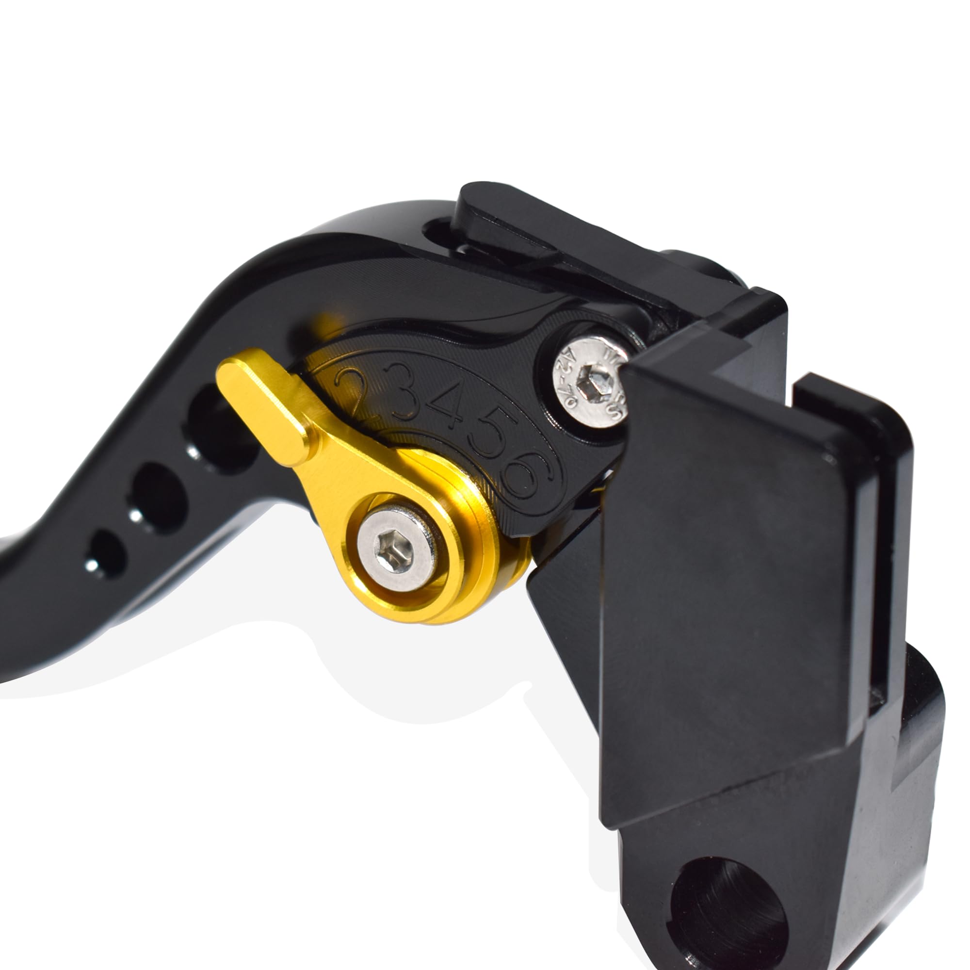 Leva freno corta Leva frizione compatibile con YAMAHA Fazer FZ-1 FZ-8 FZ-6 FZ-6R FZS600, Realizzato in lega di alluminio CNC (Black)