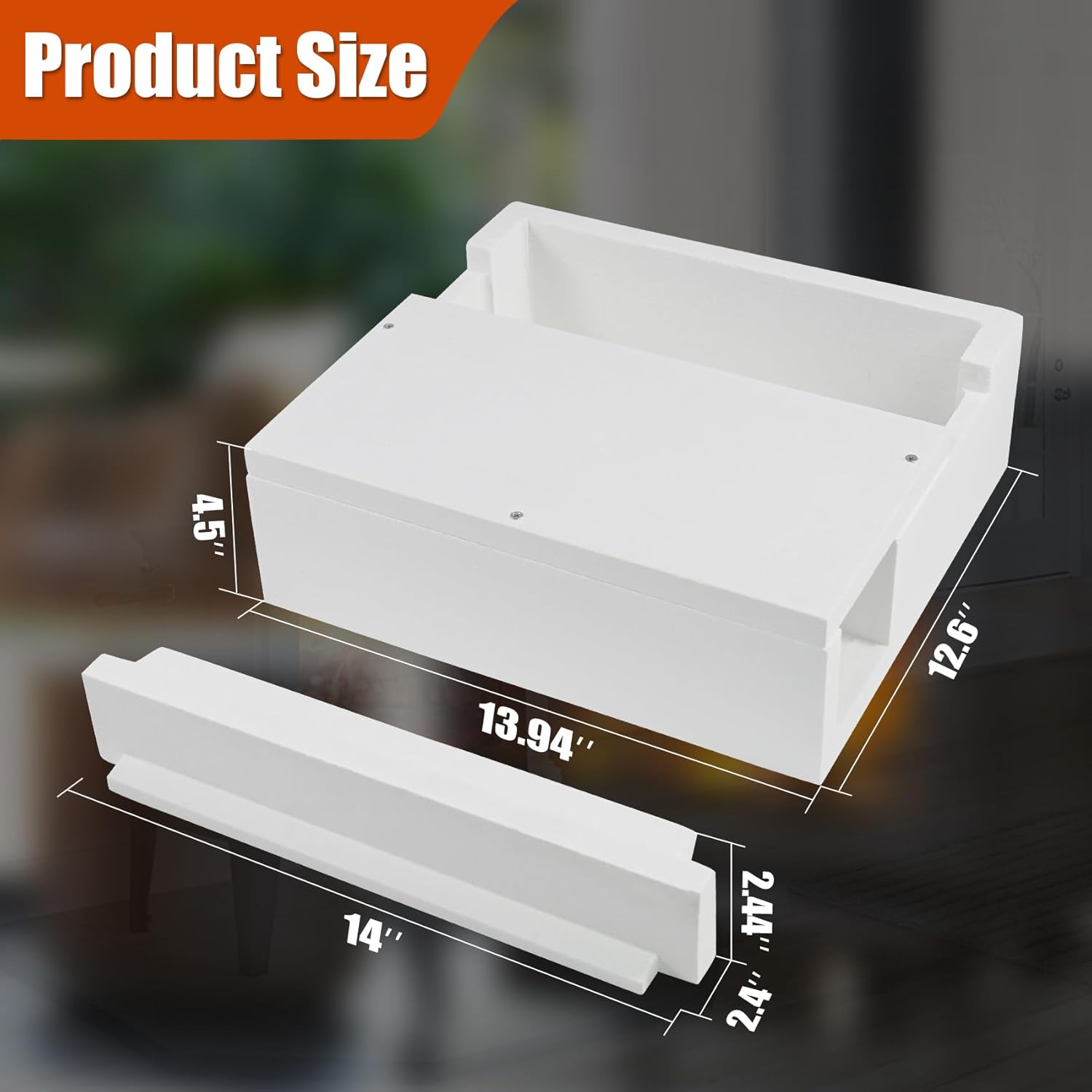 1602510A Refractory Assembly with 1602511 Access Panel, Replacement for Vermont Castings Defiant Encore 2190, Defiant 1910,1945 & Encore 2550 & Winterwarm Large 2100,1280 Wood Stoves