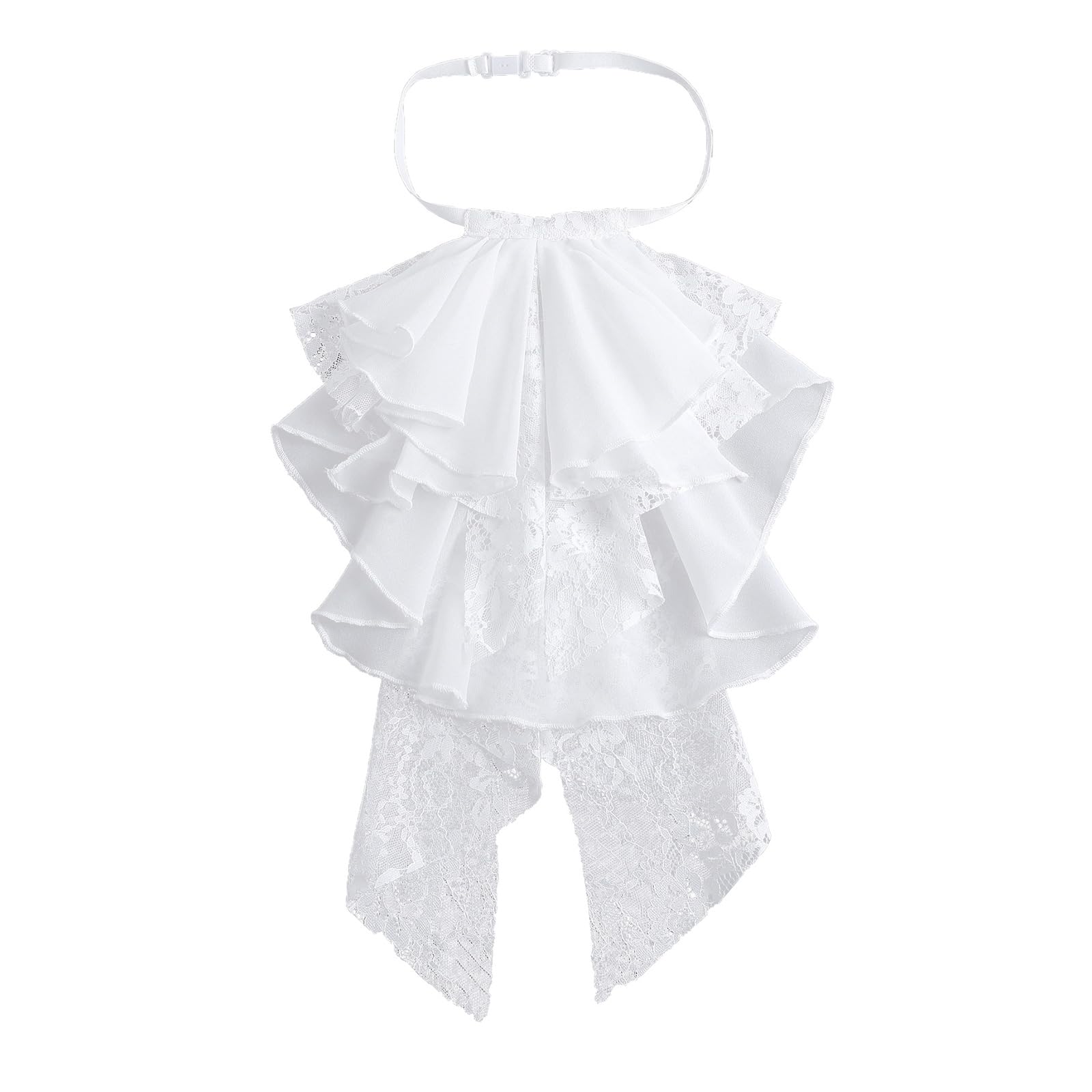 MICFENY Courtstyle Jabot Collar Neckpiece For Women Formal Occasion Comfortable Sweater Costume Decorative Drape Collar