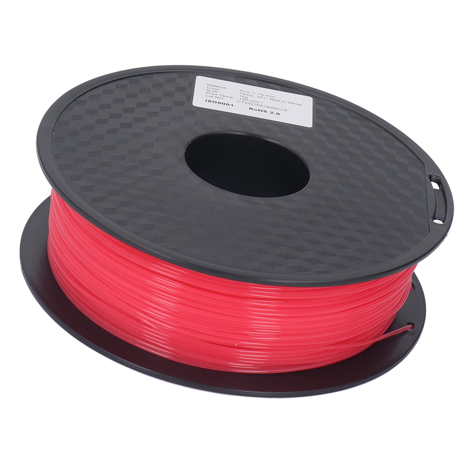 Filament Do Druku 3d, Materiał Zmieniający Kolor W Kolorze Czerwonym I Białym, O Grubości 1,75 Mm I Wysokiej Precyzji, Z Niskim Odkształceniem I Stabilnym Drukiem