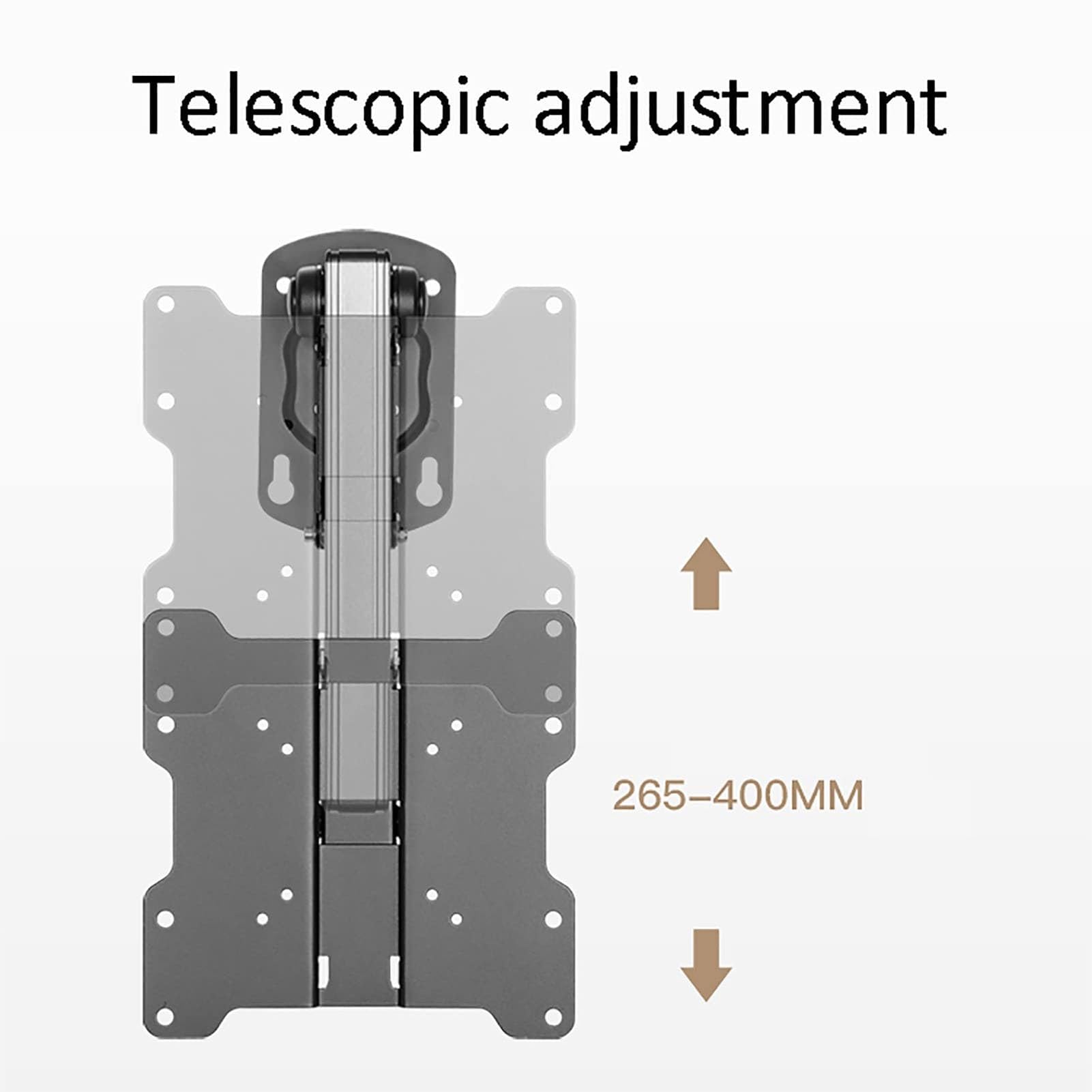 Supporto TV da Soffitto per Veicoli – Staffa di Supporto TV da Soffitto Inclinabile E Regolabile, Staffa per TV/Monitor Ribaltabile 0-90°, Rotazione Sinistra/Destra ±30°
