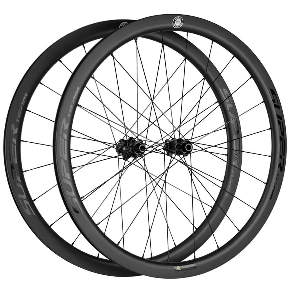 SUPERTEAM Carbon Disc Wheelset 38/50/60/88 Tubeless Wheel 700C Center Loke Thru Axle (88MM Depth)