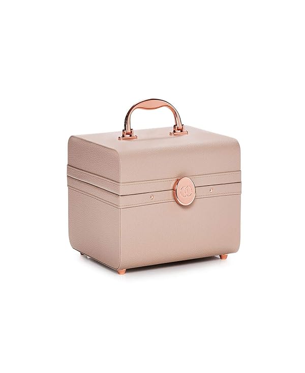 Caboodles Life & Style Small Train Case, Makeup Cosmetic Case Organizer Small Train Case,Cream White by Caboodles - Image 2