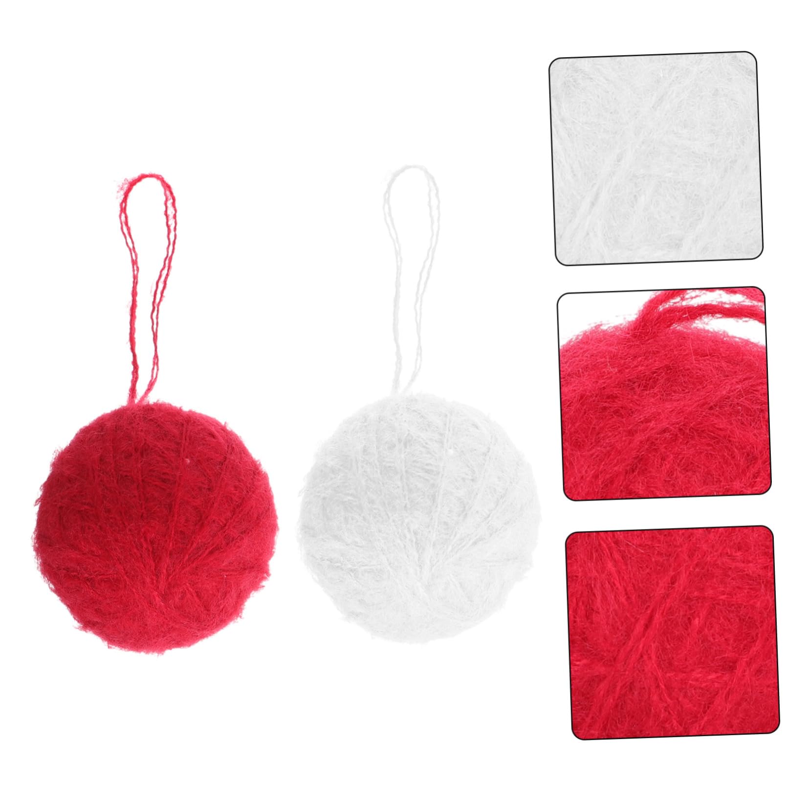Alipis 5 Sätze Weihnachtsschmuck Aus Wollknäueln Weihnachtsdekoration Weihnachtsdekoration Weihnachtsschmuck Für Den Weihnachtsbaum Süße Raumdekoration 10 Stück * 5