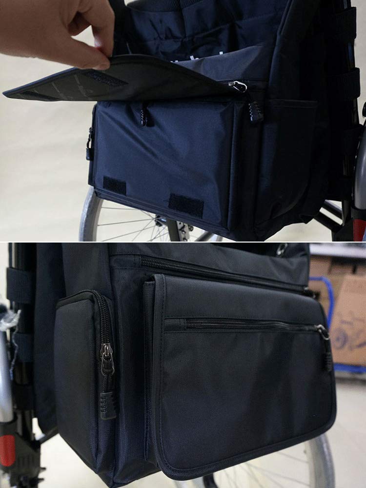 Rollstuhltasche mit Mehrfachtasche - Universal-Rollstuhlrucksack - Aufbewahrungstaschen für Rollstühle zum Tragen Loser Gegenstände und Accessoires