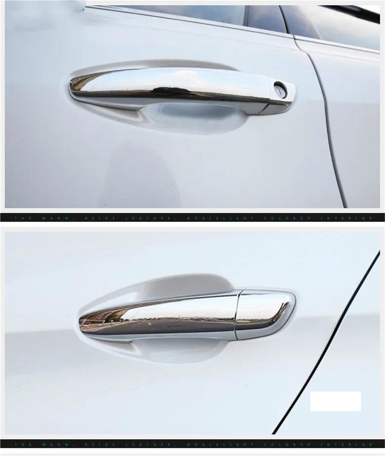 Wymiana uchwytu do Citroena 2018 2019 2020 2021 włókno węglowe chromowana osłona klamki samochodu wykończenie naklejka stylizacja akcesoria samochodowe (styl 1)